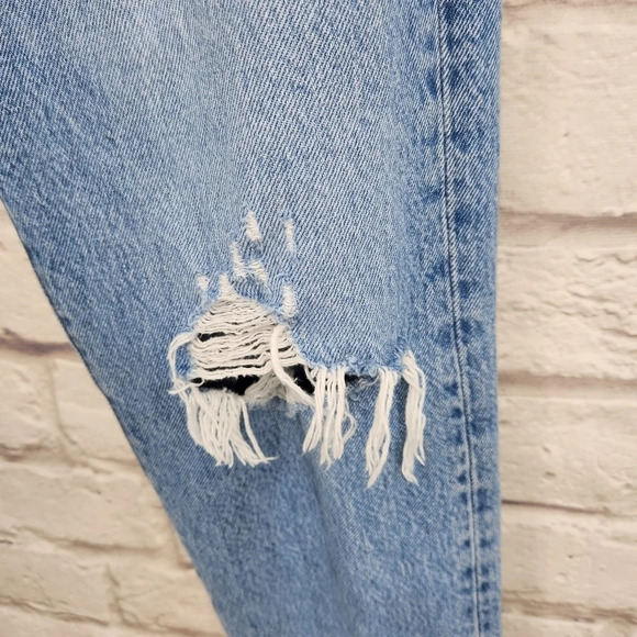 LEVI'S Premium WEDGIE Distressed High Rise Denim Jeans Size 27 - Picture 6 of 14